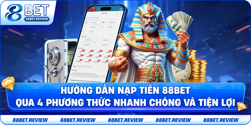 Hướng Dẫn Nạp Tiền 88BET Qua 4 Phương Thức Nhanh Chóng và Tiện Lợi